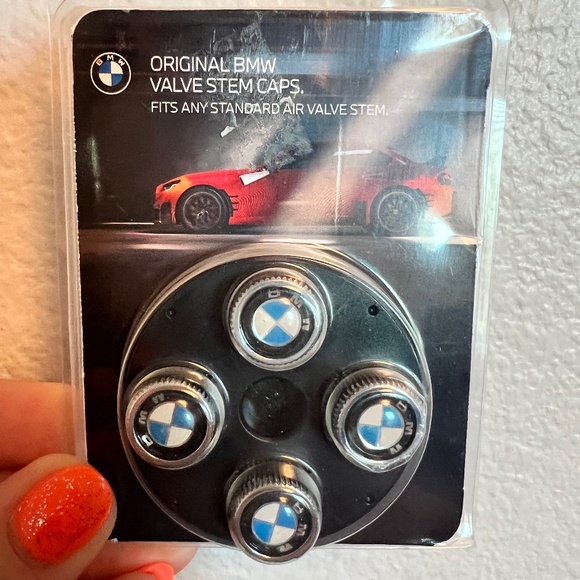 BMW OEM CLASSIC M LOGO SET OF 4 VALVE STEM CAPS - Picture 1 of 2